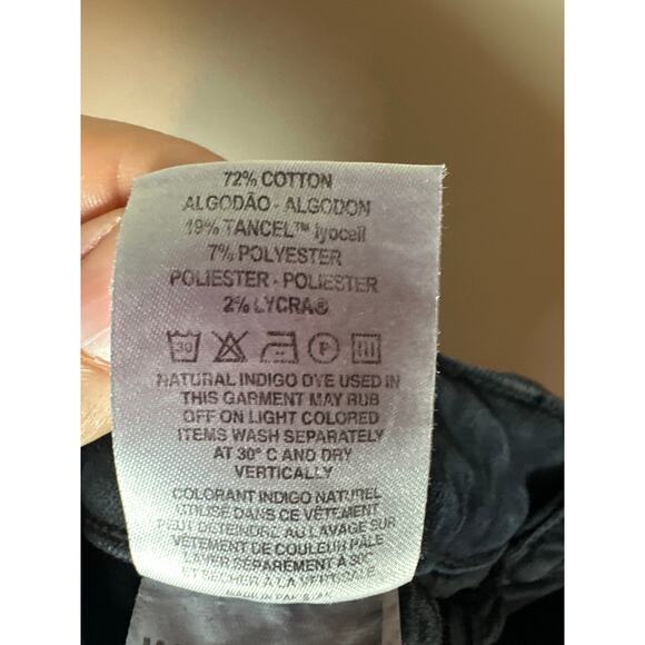 DL1961 NEW Mara Ankle Mid-Rise Instasculpt Straight Jean Stretch Black Size 29 - Picture 7 of 10